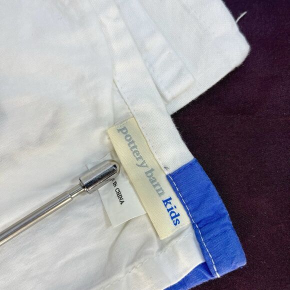 SET OF 2 - Pottery Barn Kids Island Surf Valance Cantonniere Surfboard Palm Tree - Picture 3 of 13